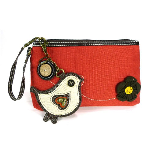 Zip Pouch - Bird (Orange)