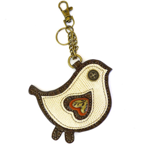 Key Fob - Simple Bird (Brown)