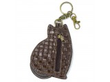 Key Fob - LaZzy Cat (Brown)