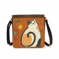 Messenger Bag - LaZzy Cat (Brown)