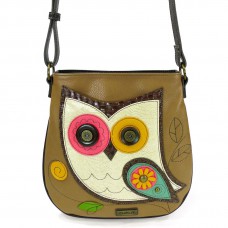 Crossbody Bag - Colorful Owl (Brown)