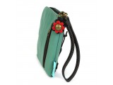 Simple Zip Wallet - Butterfly (Teal)