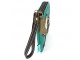 Simple Zip Wallet - Toffy Dog (Dark Teal)