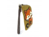 Simple Zip Wallet - Chala Fox (Brown)