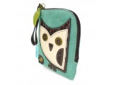 Simple Zip Wallet - Hoo Hoo Owl (Teal)