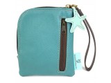 Simple Zip Wallet - Sea Horse (Dark Teal)