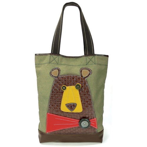 Simple Tote II - Brown Bear  (Olive)