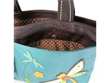 Big Zip Tote  - Dragonfly  (Dark Teal)