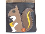 Big Zip Tote  - Squirrel  (Dark Brown)