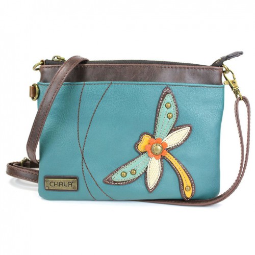 Mini Crossbody Bag - Dragonfly (Dark Teal)