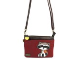 Mini Crossbody Bag - Raccoon (Burgundy)