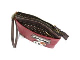 Mini Crossbody Bag - Raccoon (Burgundy)