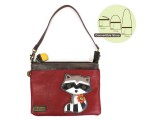 Mini Crossbody Bag - Raccoon (Burgundy)