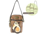 Cell Phone Xbody Bag - LaZzy Cat (Brown)