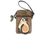 Cell Phone Xbody Bag - LaZzy Cat (Brown)