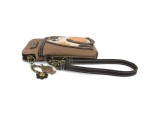 Cell Phone Xbody Bag - LaZzy Cat (Brown)