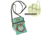 Cell Phone Xbody Bag - Sea Turtle (Teal)