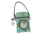 Cell Phone Xbody Bag - Sea Turtle (Teal)